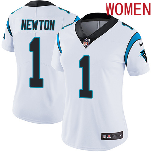 2019 Women Carolina Panthers #1 Newton white Nike Vapor Untouchable Limited NFL Jersey